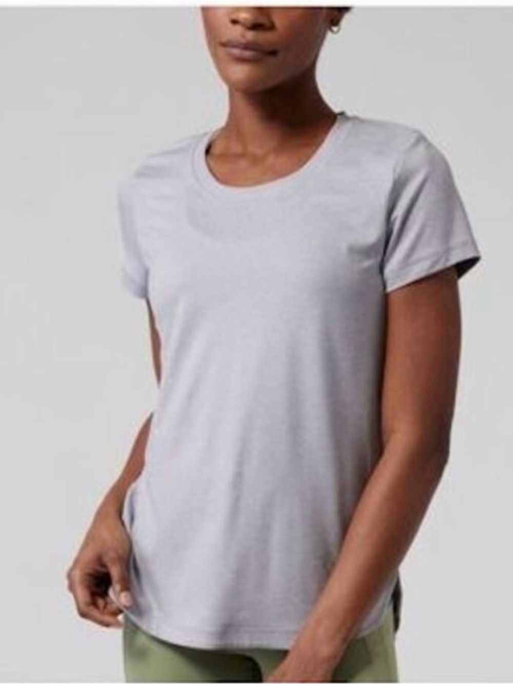Athleta uptempo tee XS gray Athleisure casual stretch activewear loungewear